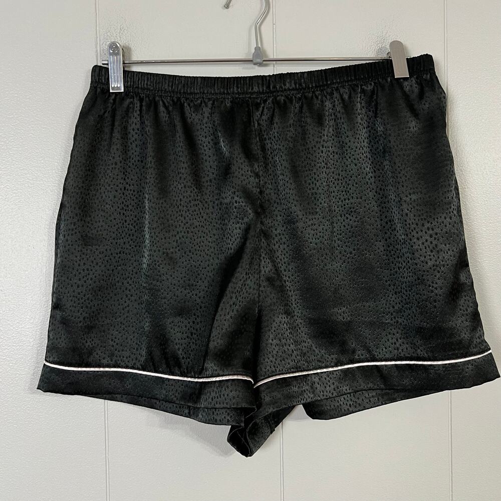 BCBGMAXAZRIA Women’s Large Black Pajama Shorts Lounge Sleepwear